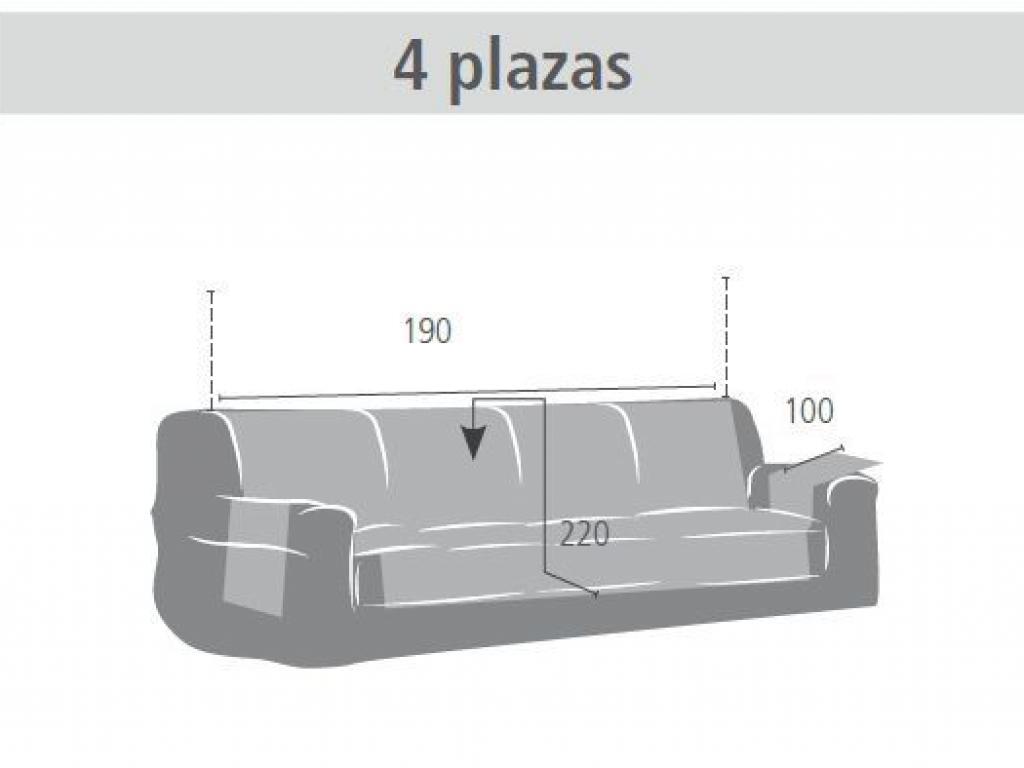 Husa pentru canapea 4 locuri BIANCA Crem 190 cm