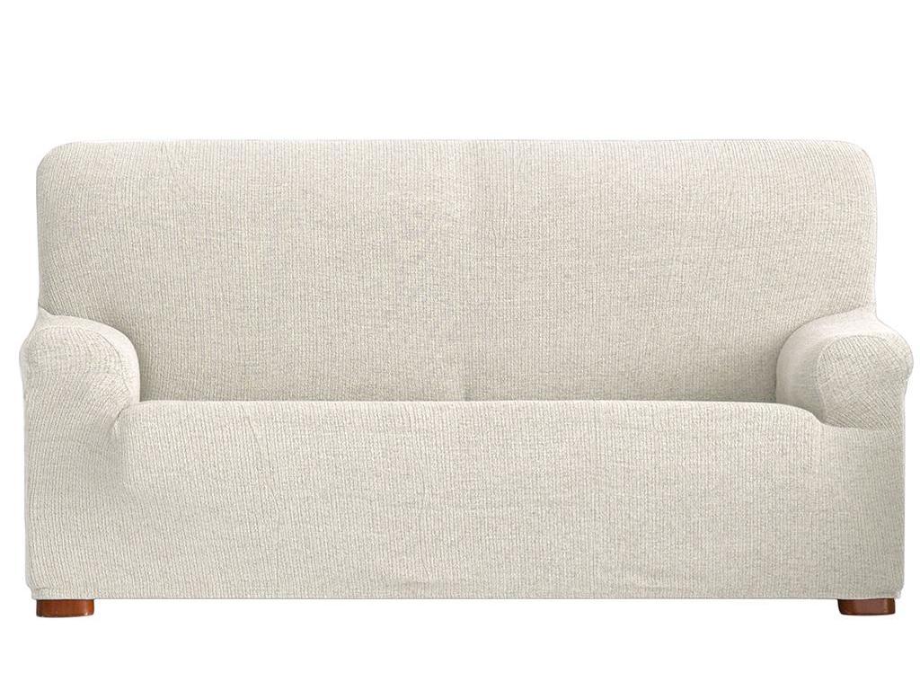 Husa bielastica pentru canapea 3 locuri Dorian Crem 180-210 cm