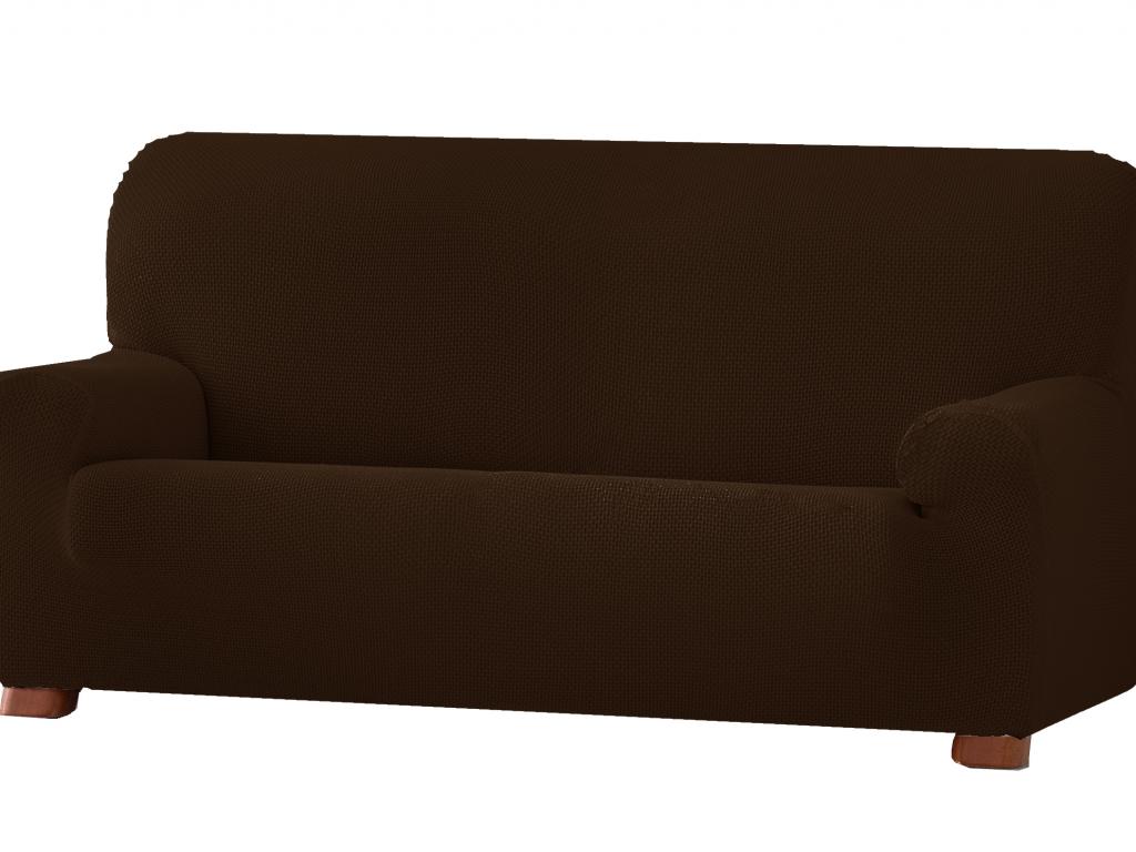 Husa bielastica pentru canapea 4 locuri Cora Maro 210-240 cm