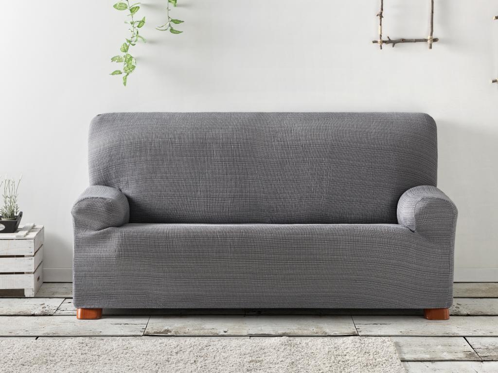 Husa elastica pentru canapea 3 locuri AQUILES Gri 180-210 cm