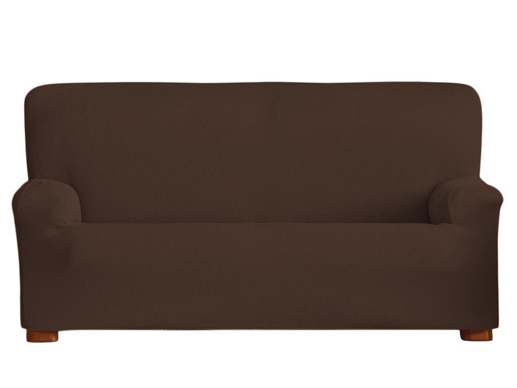 Husa elastica pentru canapea 3 locuri Ulises Maro 180-210 cm