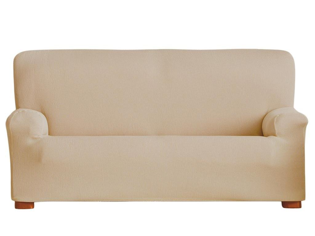 Husa elastica pentru canapea 4 locuri Ulises Bej 210-240 cm