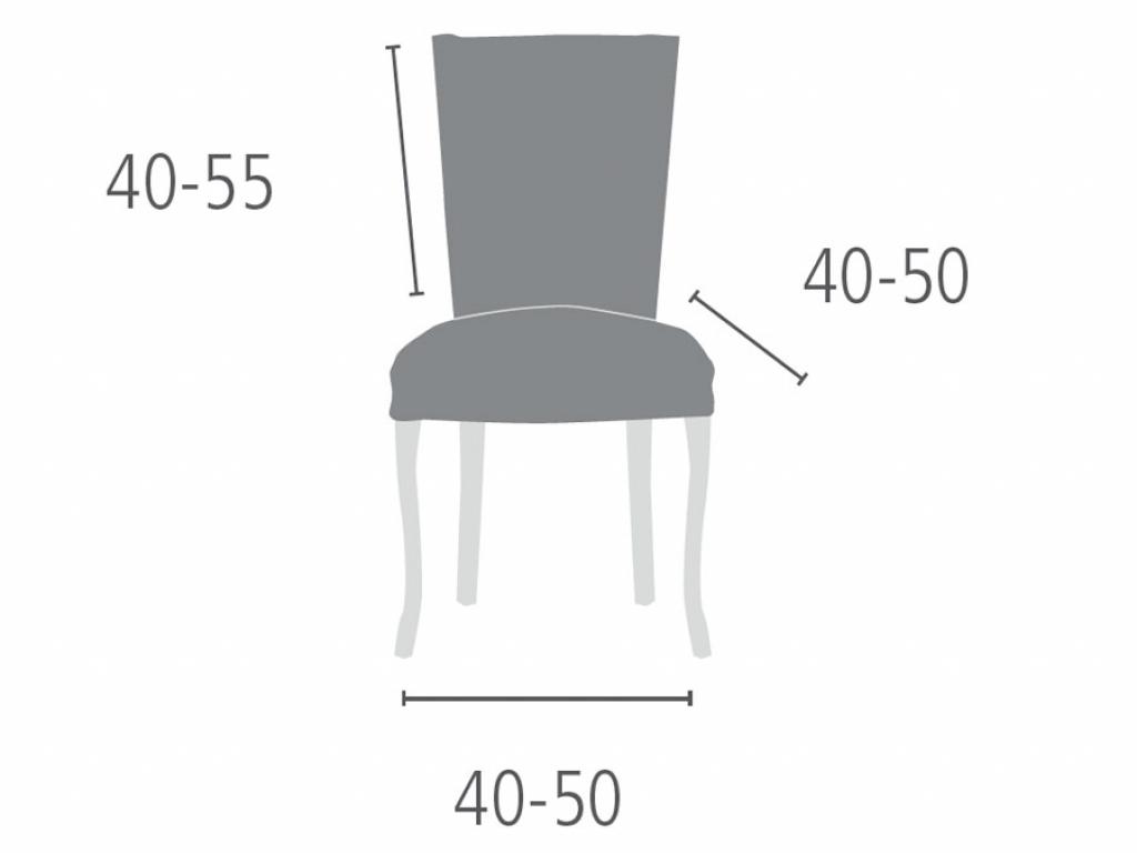 Set 2 huse bielastice pentru scaun cu spatar Cora Bej