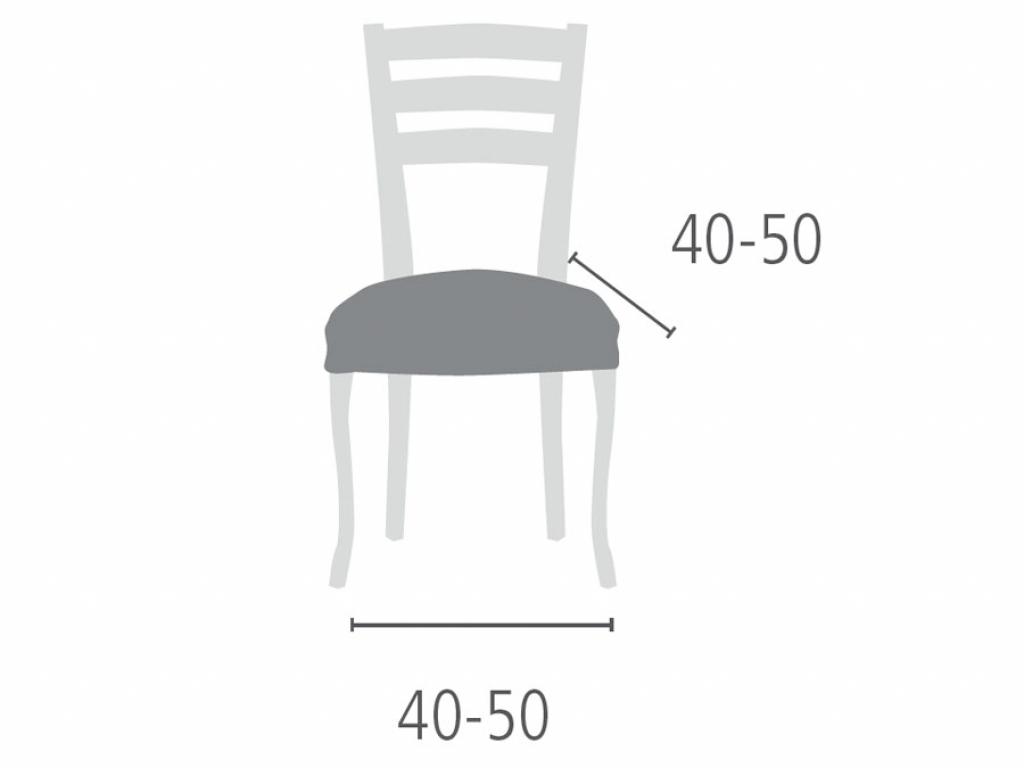 Set 6 huse elastice pentru scaun AQUILES Crem