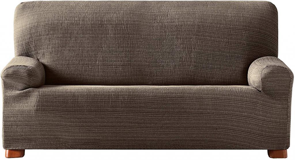 Husa elastica pentru canapea 3 locuri AQUILES Maro 180-210 cm